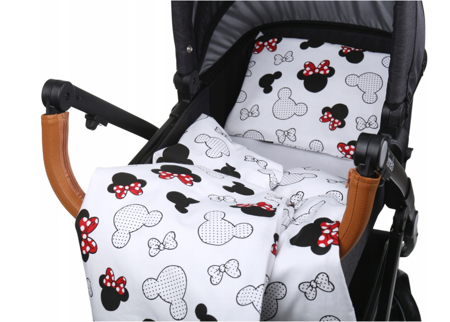 Baby Bedding Set 2pc fit Cradle/Moses basket/Pushchair 70x80 Bow Ears