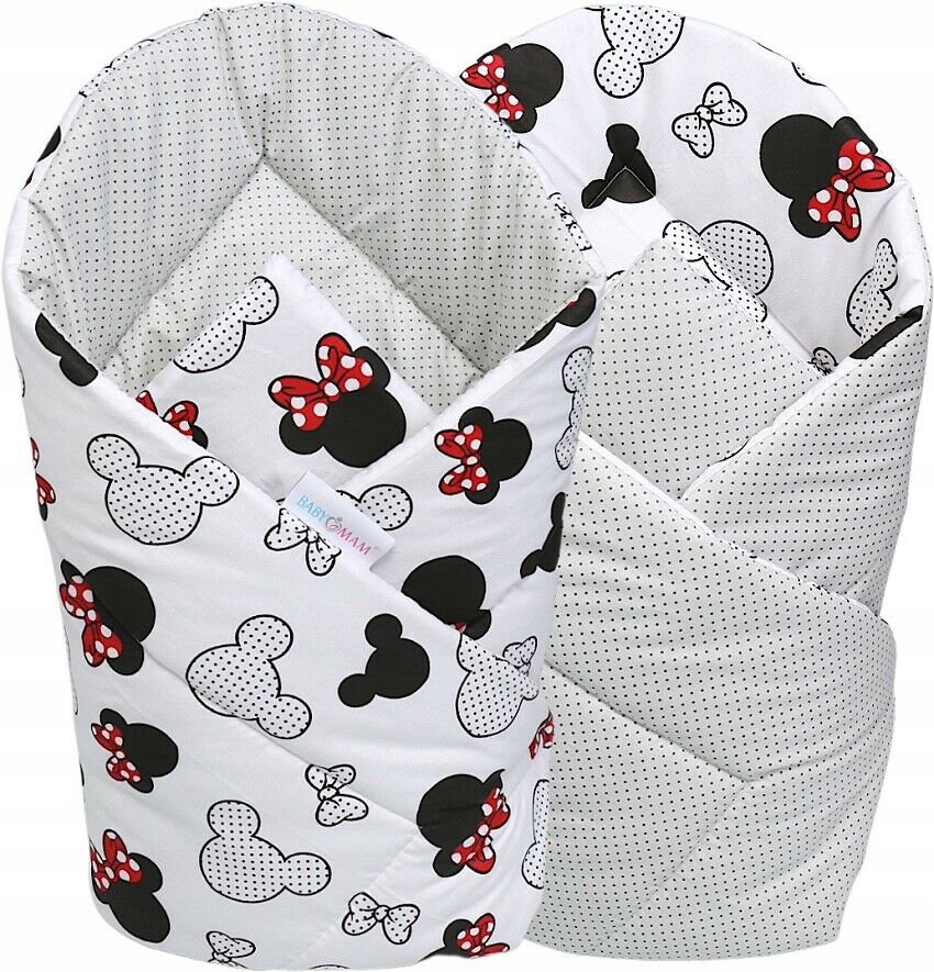 Baby Swaddle Wrap Newborn Bedding Blanket 100% Cotton Sleeping Bag Bow Ears