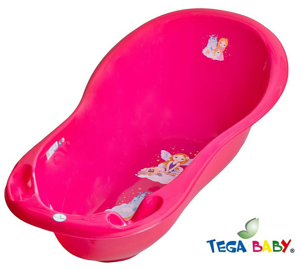 Baby Bath Tub with thermometer 102cm Tega Baby Princess Pink