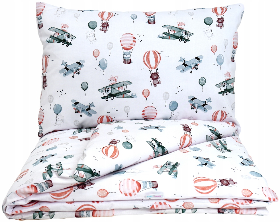 5Pc Baby Bedding Set Bumper All-round Pillow Duvet Fit Cot 120x60cm Dreamy Flight