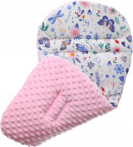 Baby Liner Stroller Buggy Pad Universal Dimple Insert 71x35cm Pink/On the Meadow