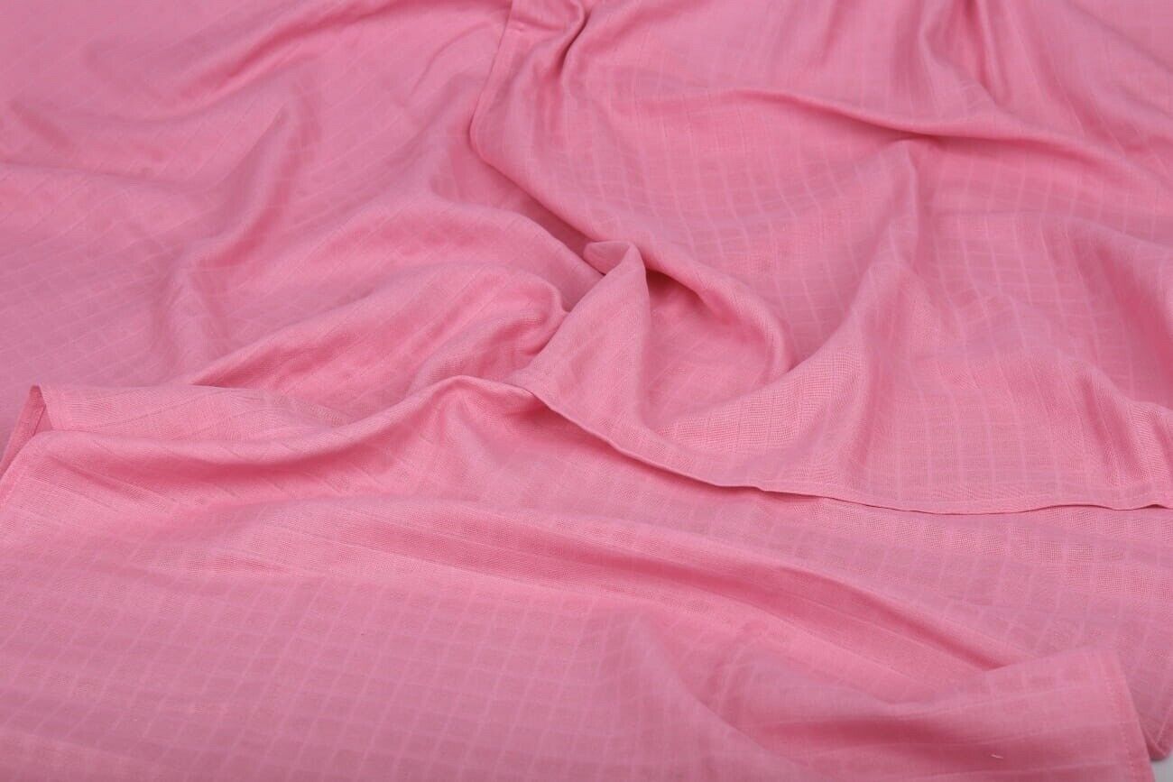 Baby Muslin Cloth Nappies Diaper Cotton 6-PACK 70x70cm Plain Pink