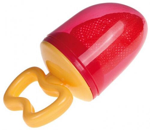 Baby Food Teether Canpol Cap Feeder Fruit Vegetable Safe Silicone Net Red