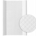 Baby Changing Mat Hard Base 80X50cm Fit To Cot Bed 140X70cm Caro White