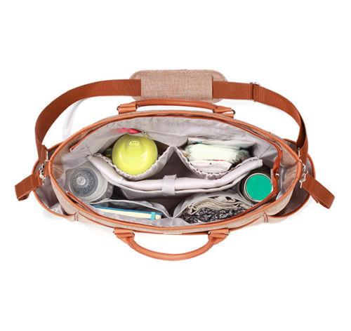 Baby Nappy Multi-Functional Diaper Bag Set With Changing Mat Babyono Chic Brown