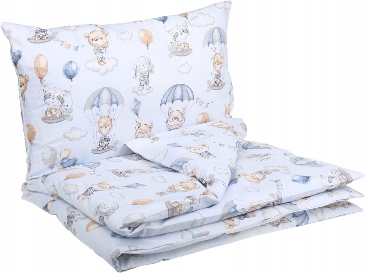Baby Bedding Set 2pc fit Cot Cotton 100% 120x90cm Walk in the clouds