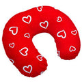 Cover For Feeding Pillow Baby Nursing Breastfeeding White Hearts On Red