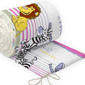Padded Bumper To Fit Baby Cot Bed All-Round Cotton 420cm Safari Pink