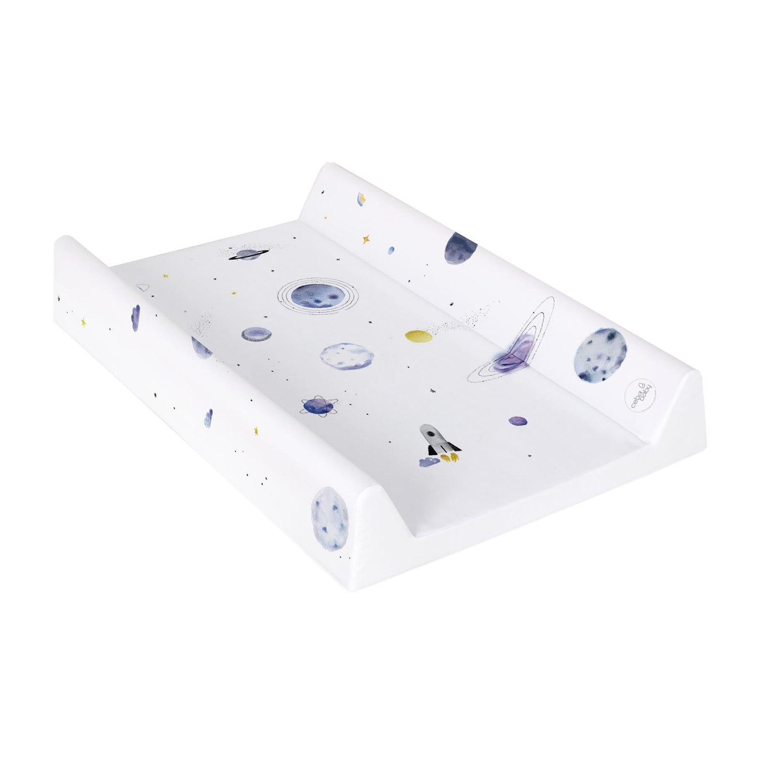 Baby Changing Mat Padded Hard Base 70x50cm Bolts Waterproof fit Cot 120x60cm Universe