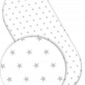 Super Soft Fitted Sheet Jersey Stretchy Cotton Fit Moses Basket 75X30 Small Stars With White
