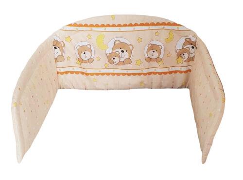 Baby padded bumper 180cm fit COT 100% Cotton Window cream