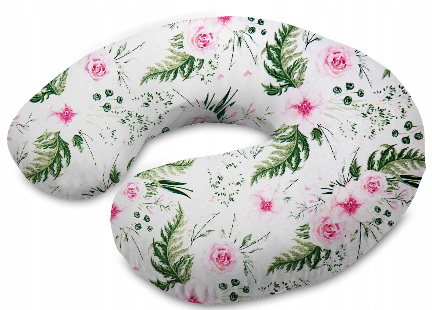 Baby Feeding Pillow + Cover Pregnancy Nursing Cotton Garden Flowers