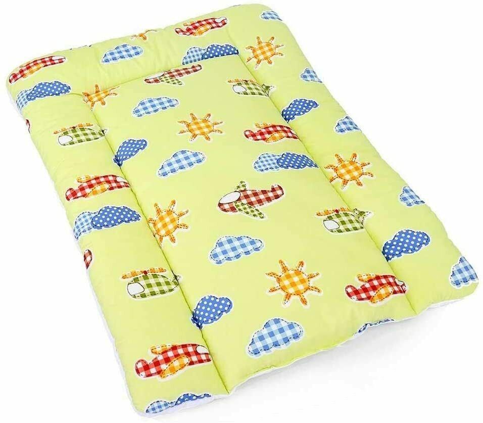 Baby 100% cotton changing mat child toddler Planes green