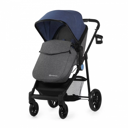 Pram 3 in 1 Set JULI DENIM Kinderkraft Pushchair with Infant Car Seat