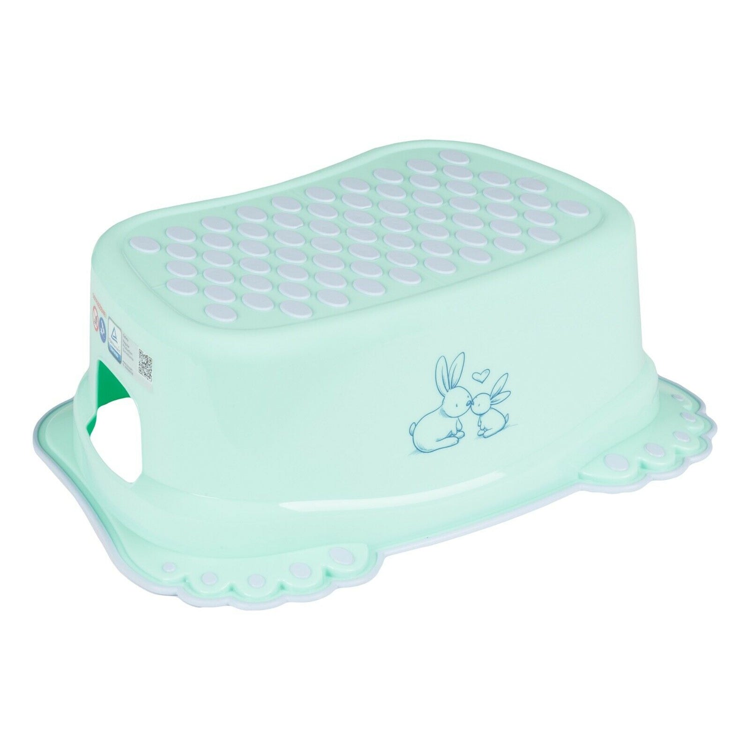 Baby Kids Step Stool Safe Potty Training Non-Slip Toddlers Bathroom Bunny green