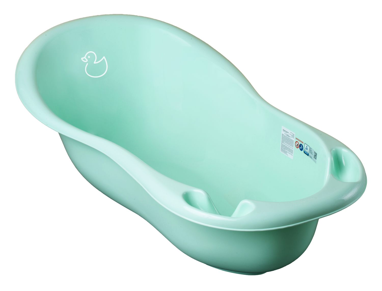 Baby Bath Tub with thermometer 102cm Tega Baby Duck light green