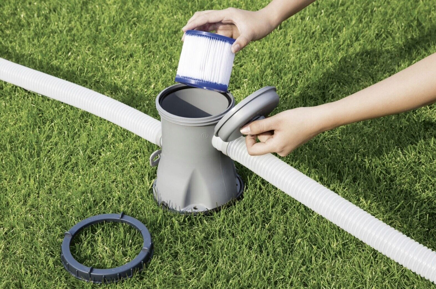 Bestway Filter Pump FlowClear Garden 330Gal 58381 Swimming Pool Lay-Z-Spa