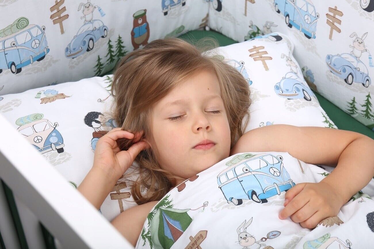 Baby Bedding Set 120x90cm Pillowcase Duvet Cover 2Pc Fit Cot Camping