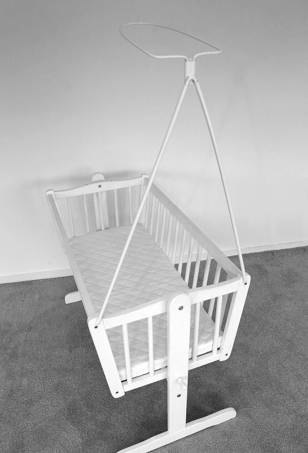 Canopy holder/drape holder for baby crib screw fitted