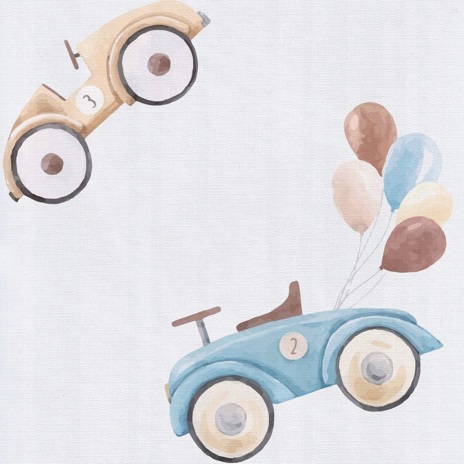 Baby Changing mat Hard Base Nursery Padded 70x50cm Fit Cot Retro Cars
