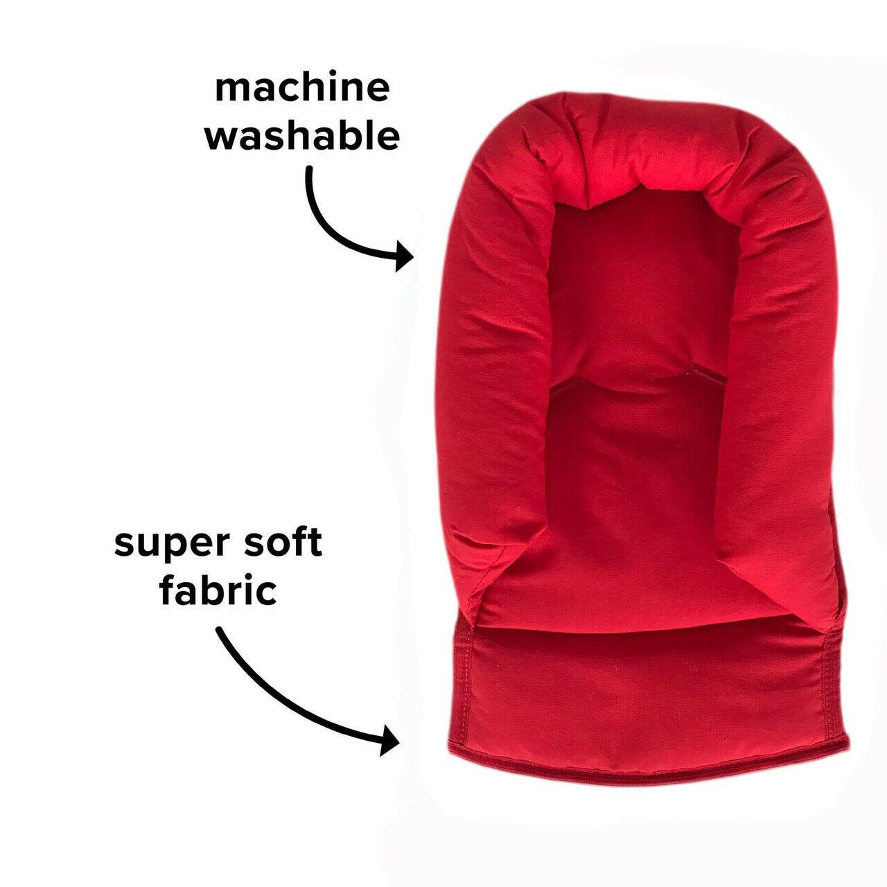 Baby Head Car Seat Rest Cushion Toddler Child Support Pillow Red