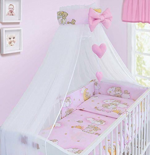 Baby bedding set Cotton Nursery 14pc 135x100 Ladder pink - MyHappy Baby