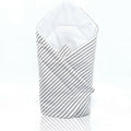 Baby Swaddle Wrap Newborn Bedding Blanket 100% Cotton Sleeping Bag Stripes Grey