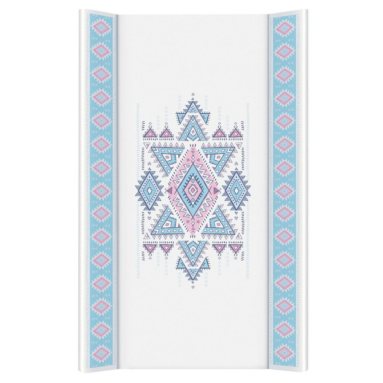 Baby Changing Mat Hard Base 80X50cm Fit To Cot Bed 140X70cm Azteca