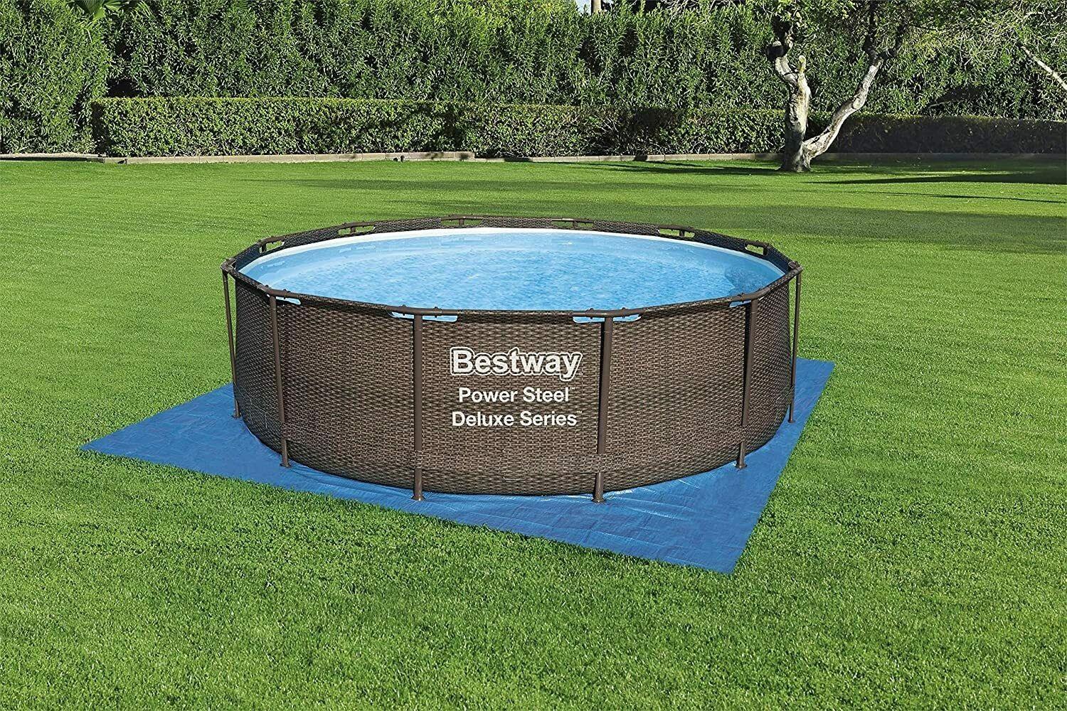 Outdoor Tarpaulin MAT Waterproof Sheets Cover Swimming Pool Up to 15FT 5x5m