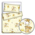 Baby 4Pc Bedding Set Pillow Duvet Quilt Fit Cotbed 140X70cm Ladder Cream
