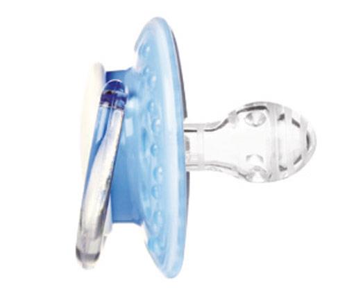 Lovi 2X Silicone Dynamic Soother Dummy Pacifier 3-6 M Day&Night Elephant Blue