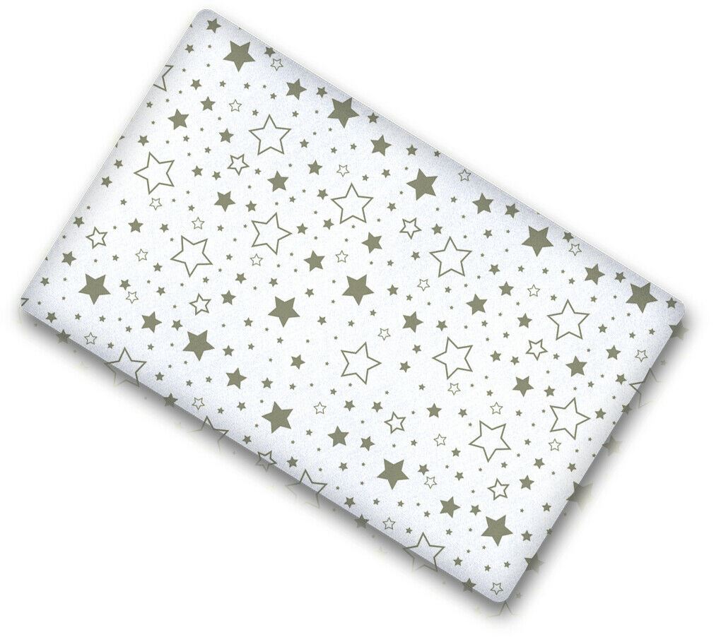 100% cotton fitted sheet printed design for baby crib 90x40cm Milky Way