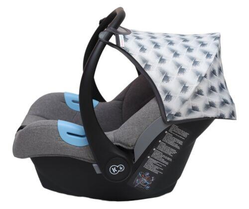 Car Seat Hood Replacement Universal Baby Cover Wind Sun Canopy Shade Waterproof - Diamond Grey