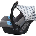 Car Seat Hood Replacement Universal Baby Cover Wind Sun Canopy Shade Waterproof - Diamond Grey