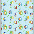 Baby Fitted Toddler Bed Sheet Printed 100% Cotton Mattress 160X80cm Owls Blue