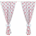Nursery Curtains for Babies & Toddler's Bedroom Puppy pink chevron