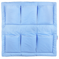 Cot Tidy Organiser Bed Nursery Hanging Storage 6 Pockets Blue