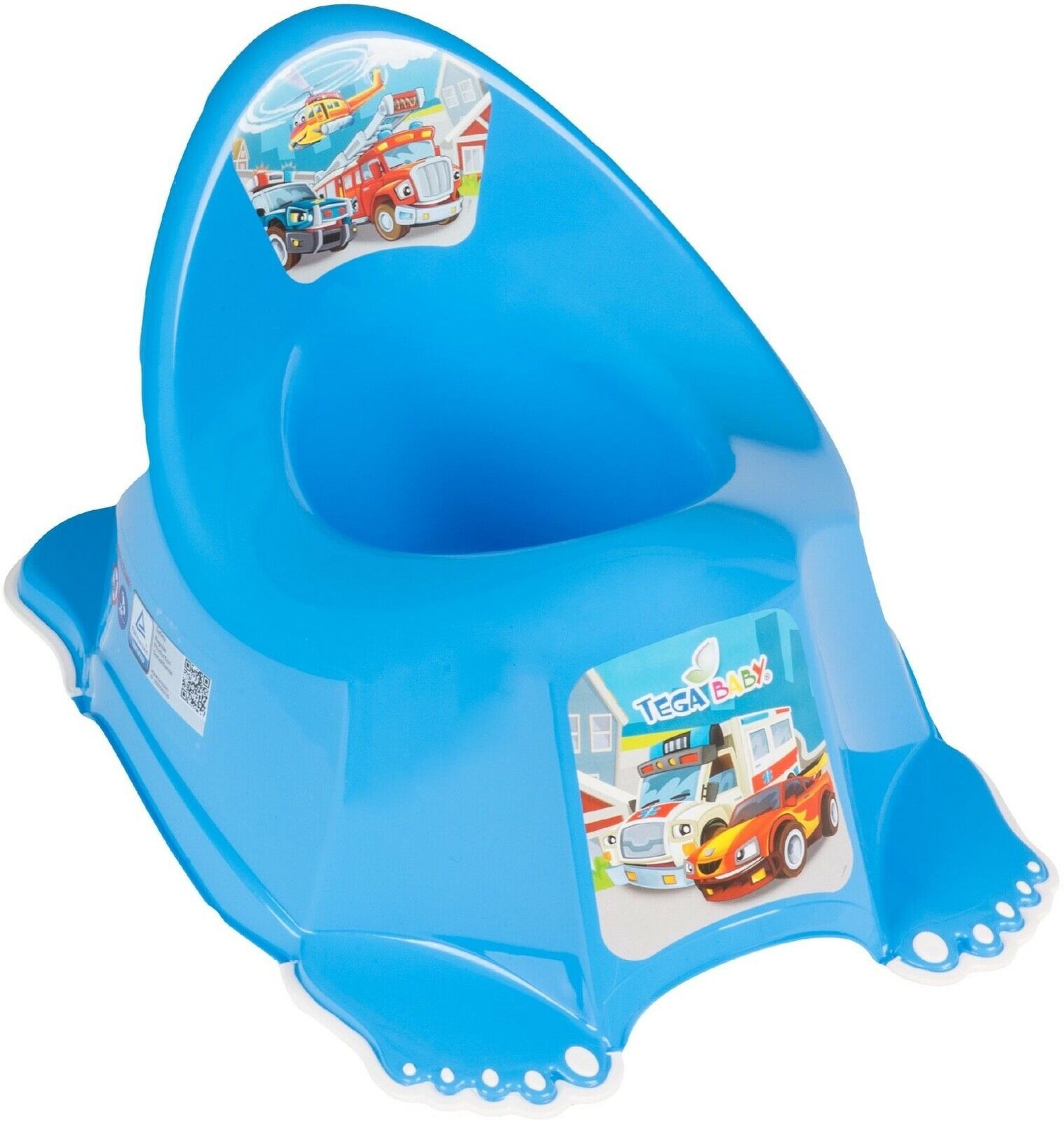 Baby Toilet Potty Chair Toodler Kids Training Seat Safe Non-Slip Cars Blue