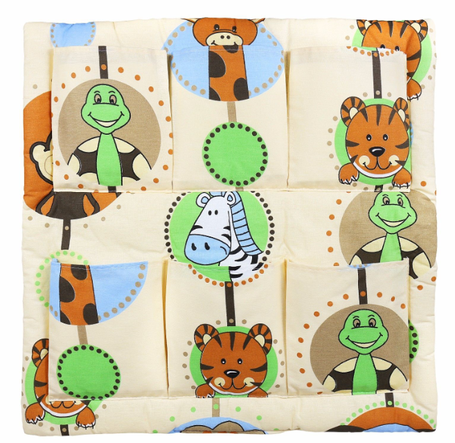 Cot Tidy Organiser Bed Nursery Hanging Storage 6 Pockets Jungle