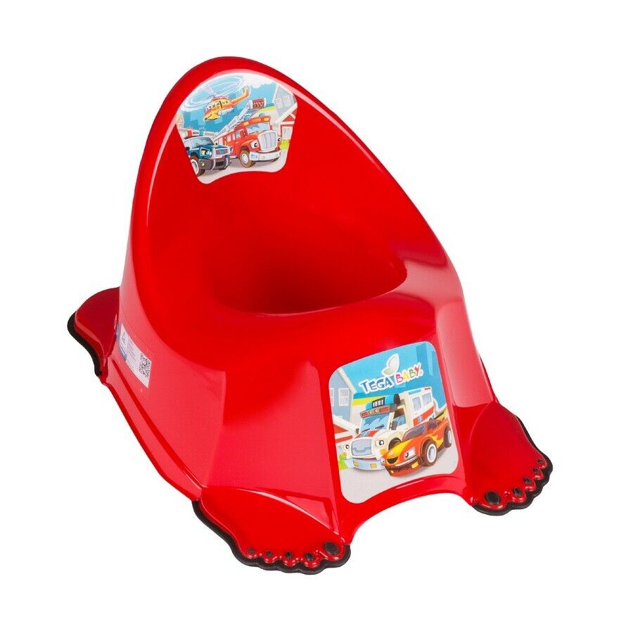 Baby Toilet Potty Chair Toodler Kids Training Seat Safe Non-Slip Cars Red