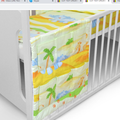 Cot Tidy Organiser Bed Nursery 6 Pockets Hanging Storage Safari