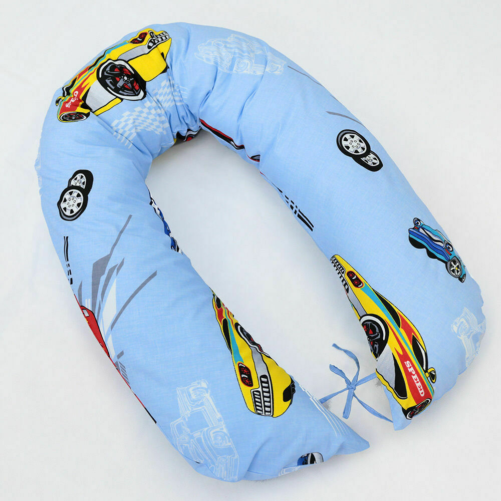 Large Breast Feeding Pillow Cotton Baby Nursing Maternity Pregnancy Cars - MyHappy Baby