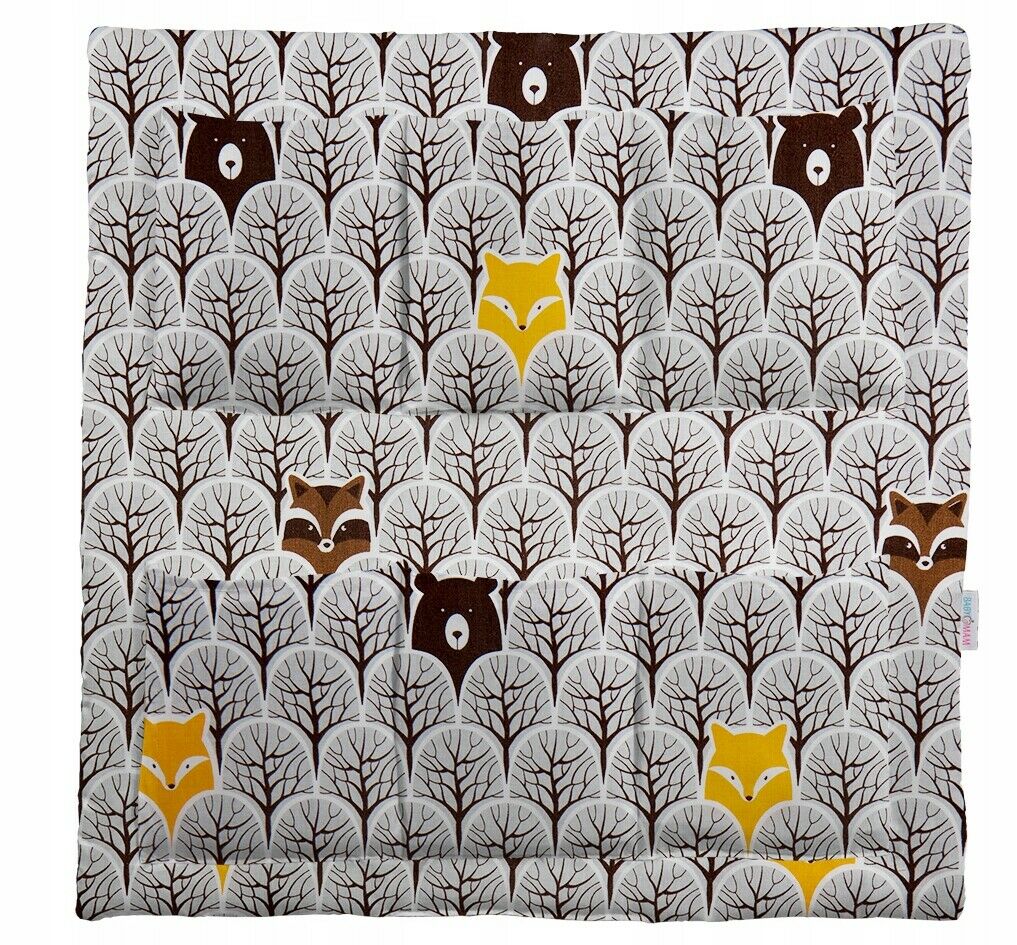 Cot Tidy Organiser Bed Nursery Hanging Storage 6 Pockets  Fox In Forest Grey