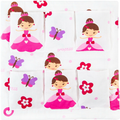 Cot Tidy - Butterfly Princess -Organiser Bed Nursery Hanging Storage 6 Pockets