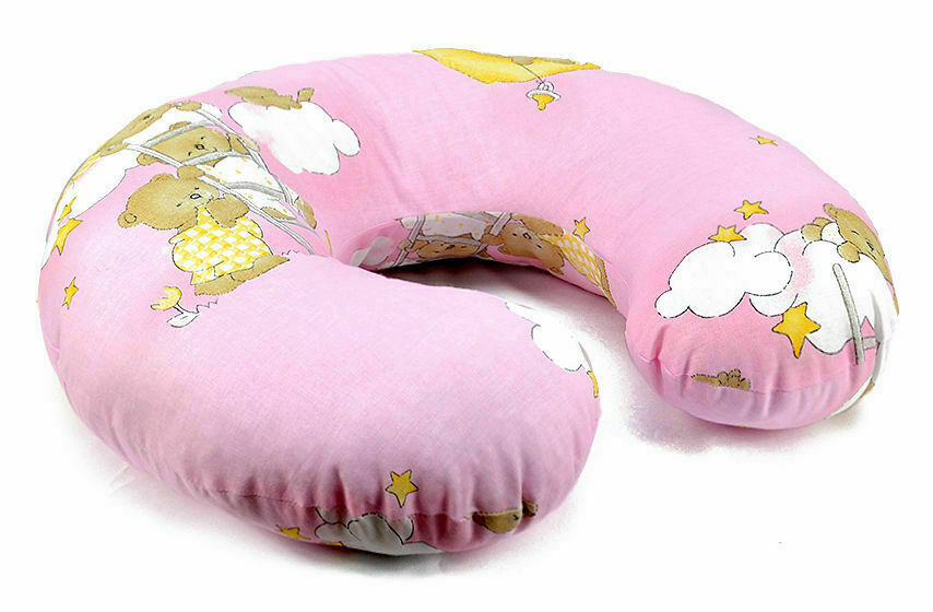 Cover Feeding Pillow Nursing Maternity Baby Breastfeeding Cotton Ladder Pink - MyHappy Baby