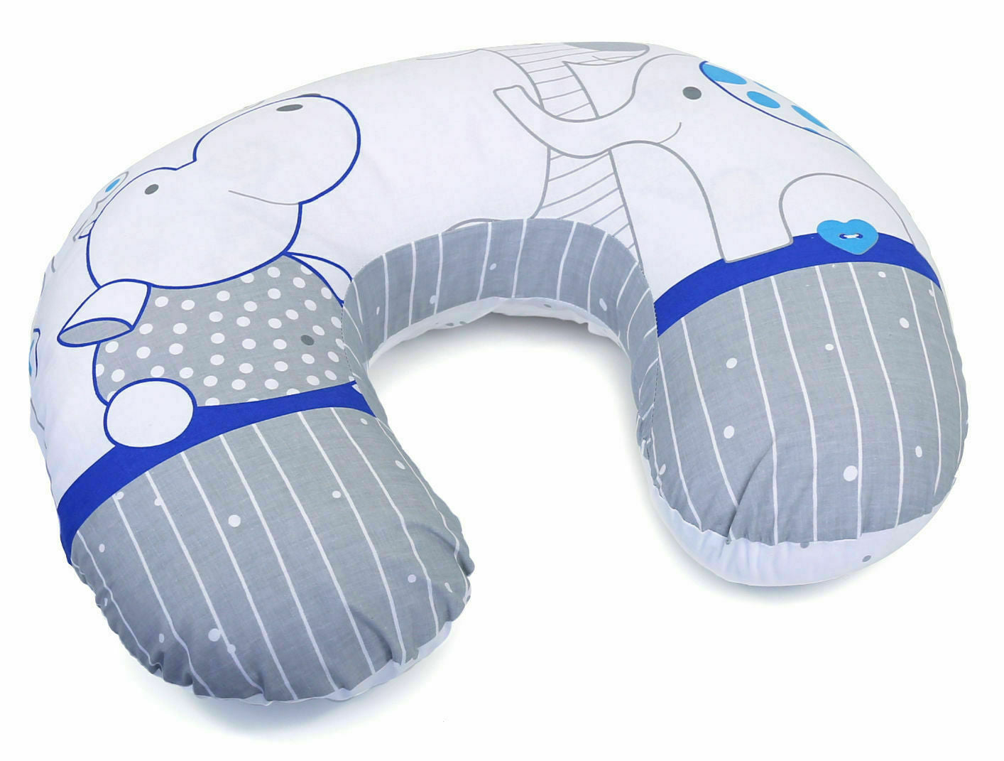 Cover Feeding Pillow Nursing Maternity Baby Breastfeeding Cotton My Zoo Blue - MyHappy Baby