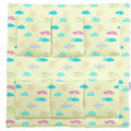 Cot Tidy Organiser Bed Nursery Hanging Storage 6 Pocket 100% Cotton Planes Cream