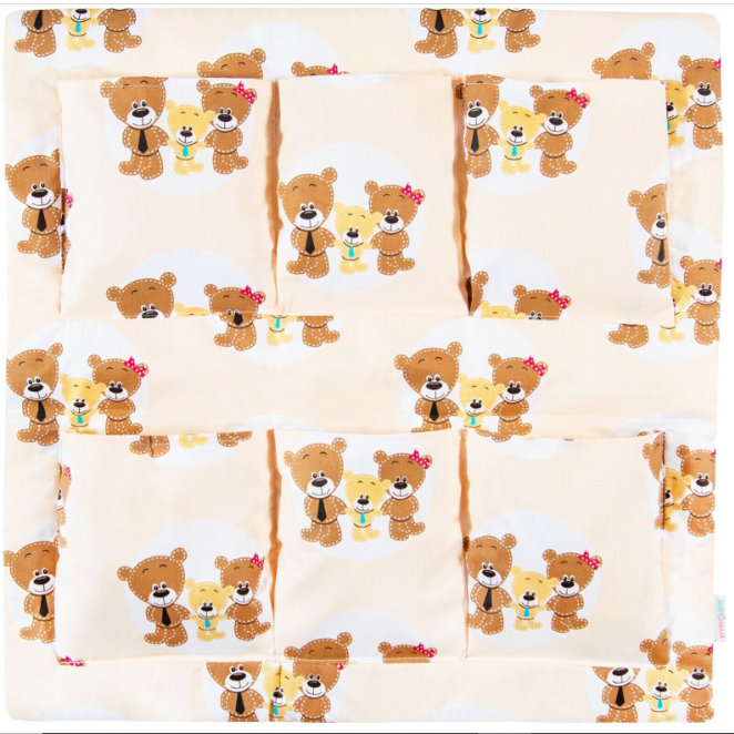 Cot Tidy Family Bear Nursery Hanging Storage 6 Pockets