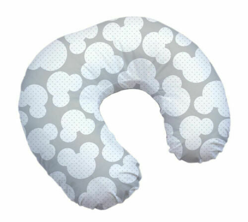 Baby Feeding Pillow+Removable Cover Cotton Newborn Maternity Mouse Grey - MyHappy Baby