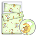 Baby Bedding Set 120X90 Pillowcase Duvet Cover 2Pc Fit Cot 120X60 Ladder Green